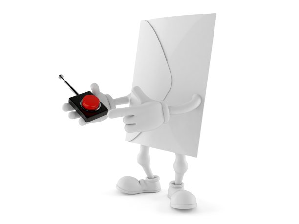 信封字符按钮在白色背景图片下载