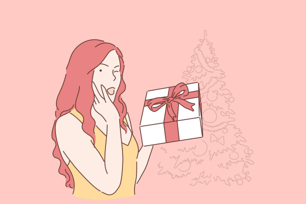 圣诞、礼物、除夕概念。图片下载