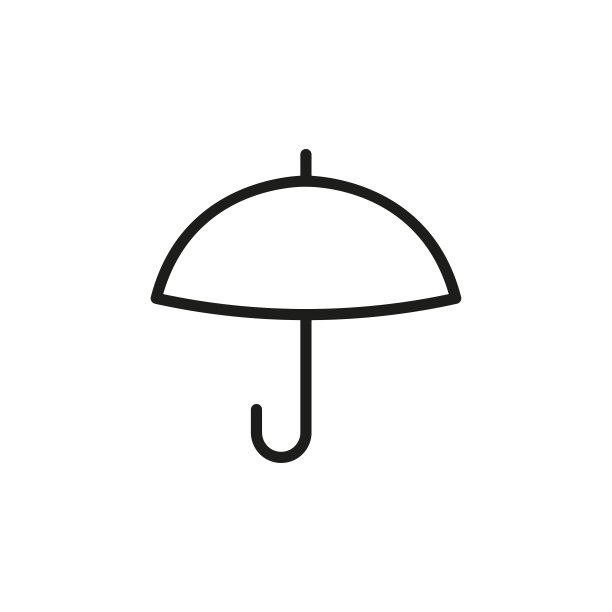简单的伞线图标图片下载