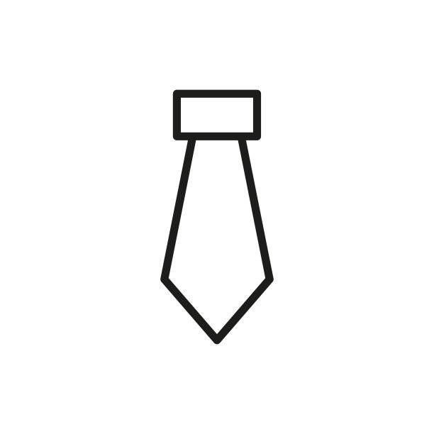 简约领带线条图标图片下载