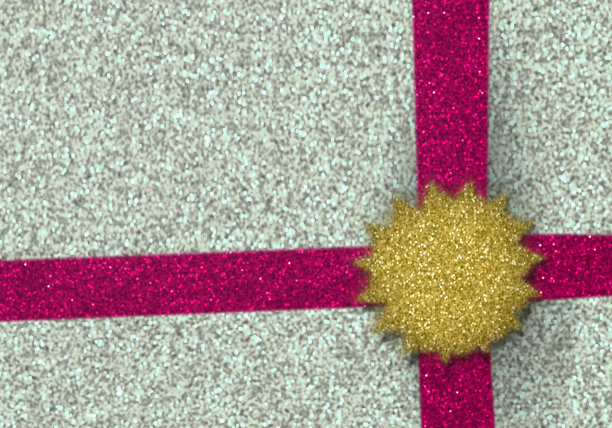 插图古雅的礼物背景制作的闪光材料。图片下载