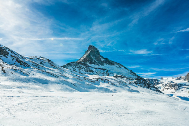 瑞士的泽马特冬季滑雪胜地图片下载