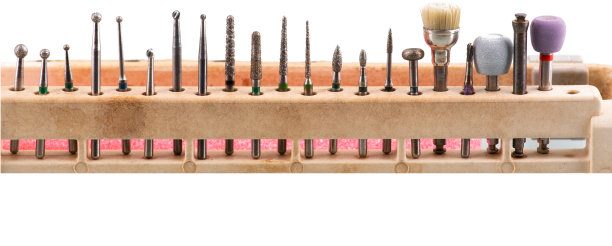 一套牙科钻设备。牙科卫生工具，用于牙科工作图片下载