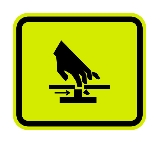 切割手运动部件符号符号孤立在白色背景，矢量插图图片下载