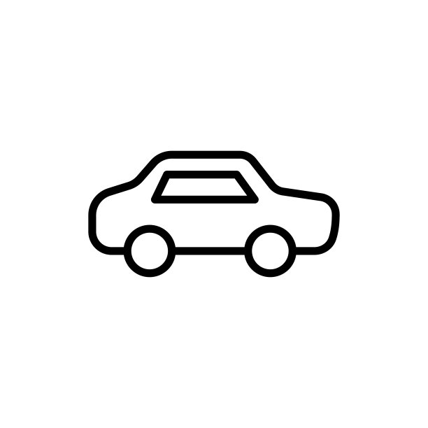 简约汽车线条图标图片下载