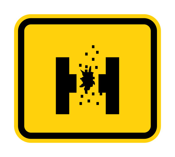 熔化金属符号标志在白色背景孤立的危险，矢量插图EPS.10图片下载