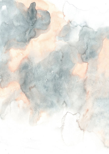 抽象的粉色和灰色水彩手绘背景装饰在婚礼和情人节。图片下载