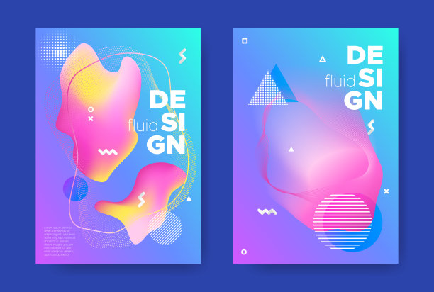 蓝色的音乐旗帜。电子声音背景。图片下载