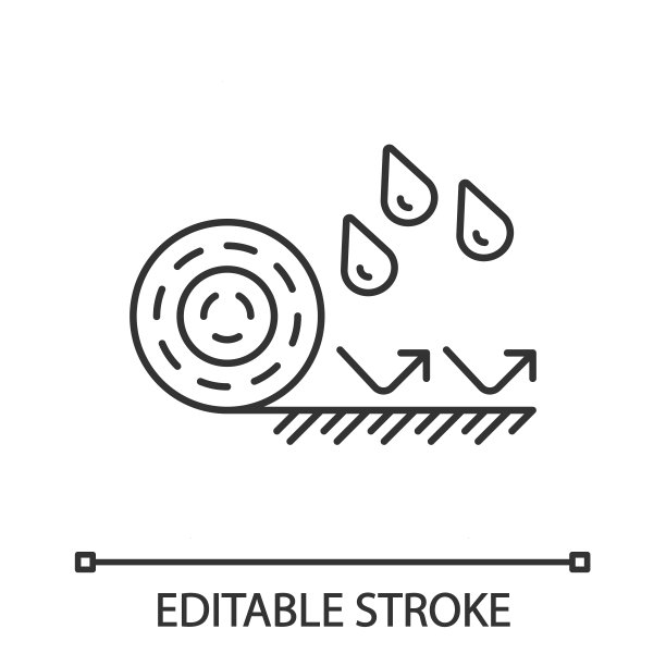 防水地板线形图标图片下载