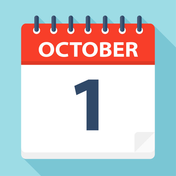 10月1日-日历图标素材图片