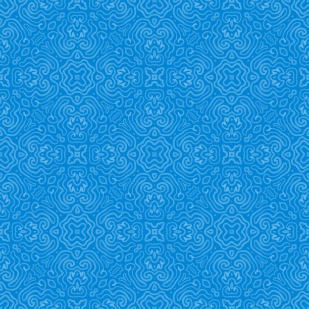 蓝绿色和白色蜡染无缝背景图片下载