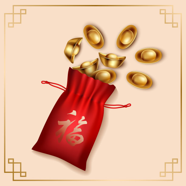 经典中国新年背景素材图片