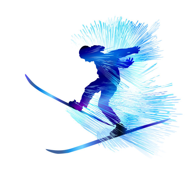 极限运动滑雪背景图片下载