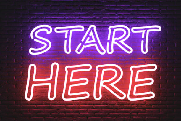 从这里开始霓虹灯。3d渲染图片下载