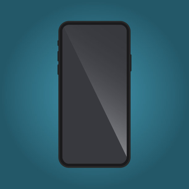 智能手机边框更少的空白屏幕。模型的通用设备。电话框与空白显示隔离图片下载