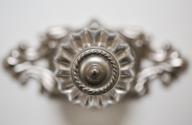 漂亮的橱柜把手特写图片下载