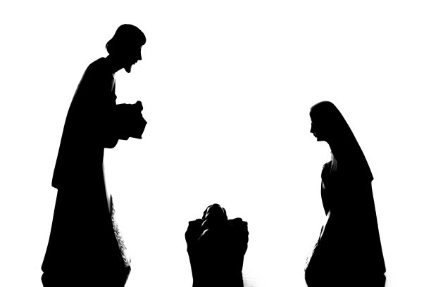 基督诞生场景silhoutte图片下载