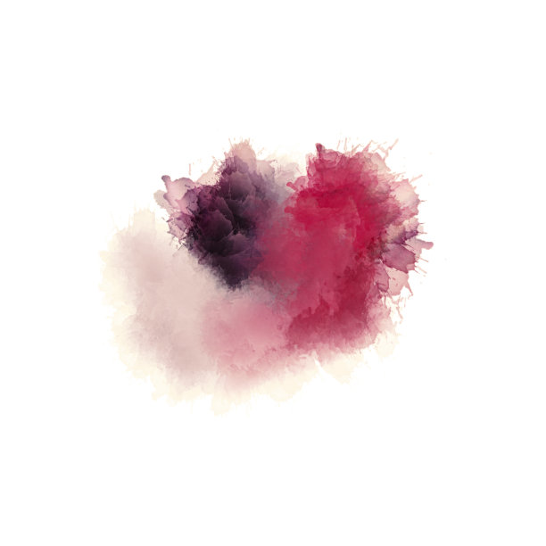 以红色、紫色和米色为色调的艺术绘画。丰富多彩的油漆溅。现代抽象艺术。图片下载