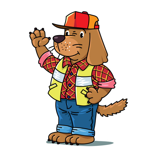 狗的司机。动物和职业ABC。字母D图片下载