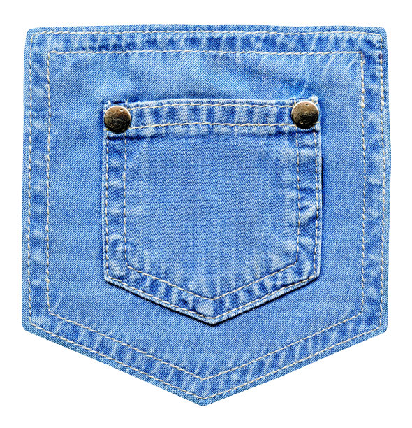 蓝色牛仔裤口袋里图片下载