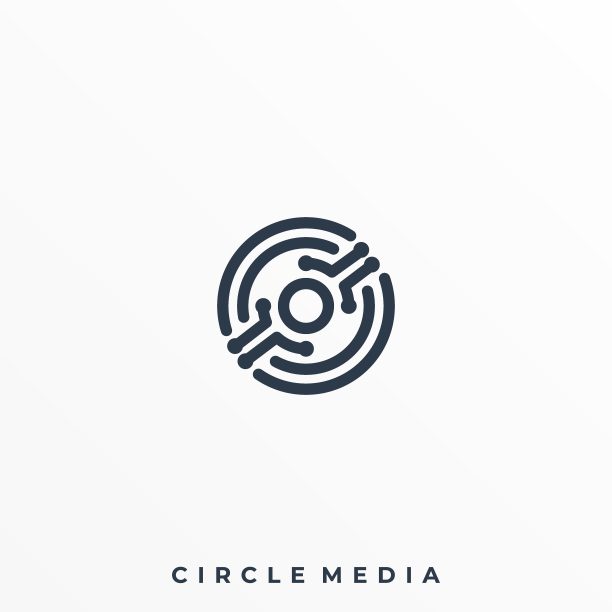 抽象圆插图矢量设计模板图片下载