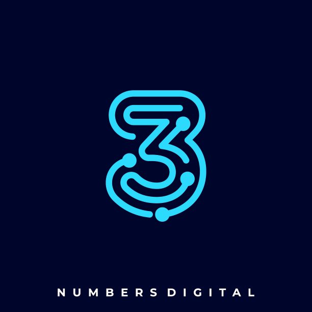 数字电路应用插图矢量模板图片下载