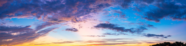 黄昏天空与云彩和色彩斑斓的日落自然抽象背景图片下载