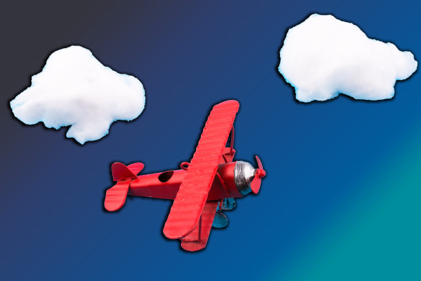 玩具飞机在空中图片下载