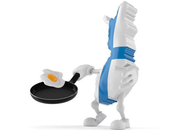 芬兰人物拿着煎锅图片下载