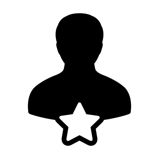 满意度图标向量与明星男性用户个人资料头像符号为评级在一个字形象形图图片下载