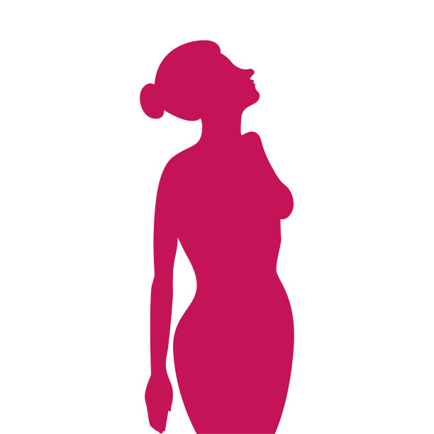 女孩的剪影图片下载