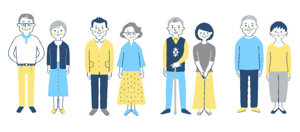 4套老年情侣，全身图片下载