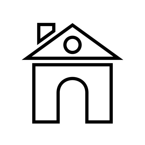 房屋图标矢量插图图片下载