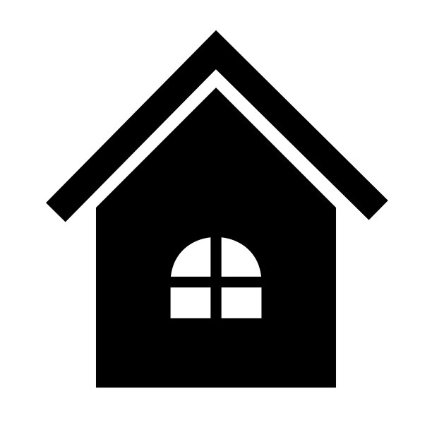 房屋图标矢量插图图片下载