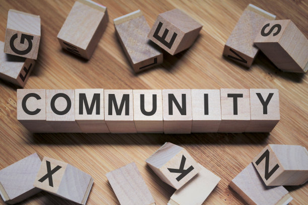 木立方中的社区词汇图片下载