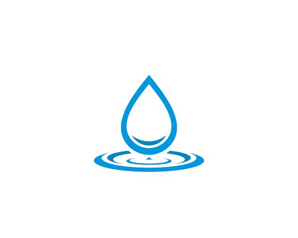 一组抽象的水滴符号图片下载