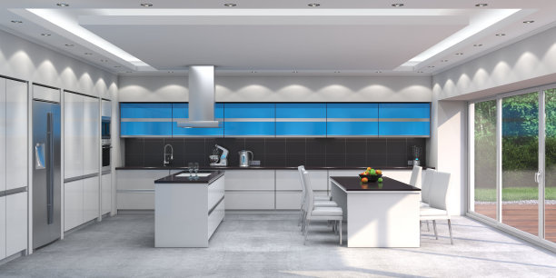 3D渲染现代厨房图片下载