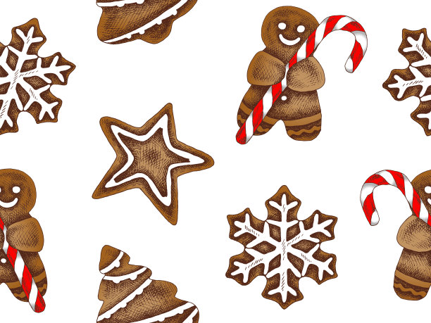 手绘彩色图案素描插图图片下载