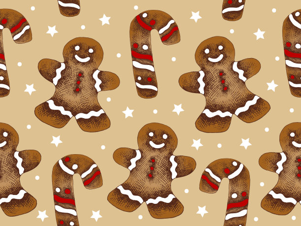 手绘彩色图案素描插图图片下载