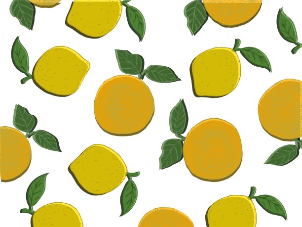 背景是柠檬和橙子。图片下载