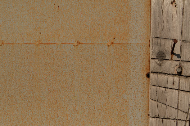 生锈的金属和木材背景图片下载