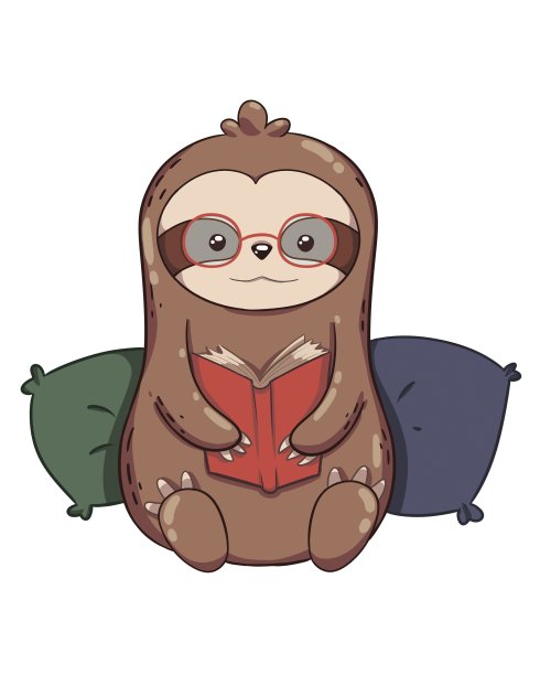 阅读懒惰插图图片下载