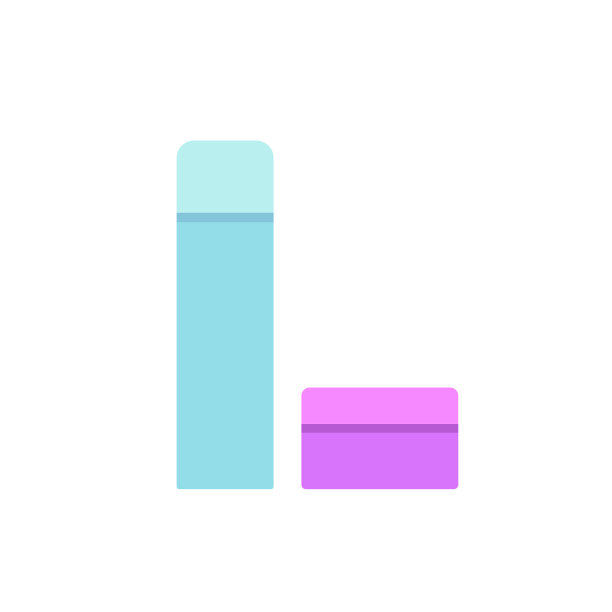 化妆品简单的图标在平面风格图片下载