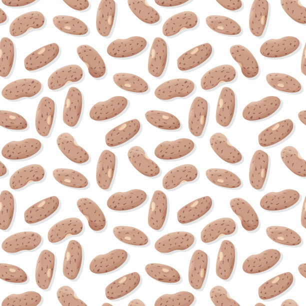 花斑豆无缝图案。向量。图片下载