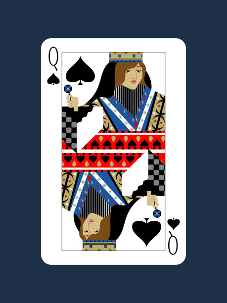 黑桃皇后的图案图片下载