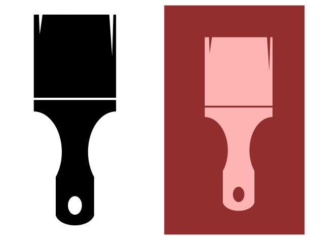 刷子。流苏。向量。标识,标识。背景网站，横幅，广告，海报，公告，包装。艺术家、画家、大师的流苏。艺术、建筑、维修。背景图片孤立。图片下载