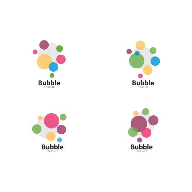 抽象气泡矢量符号图标插图图片下载