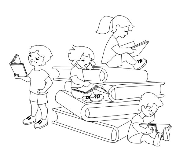 孩子阅读图片下载