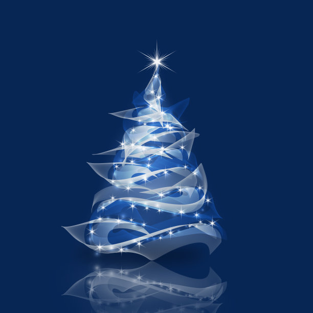 现代抽象圣诞树图片下载