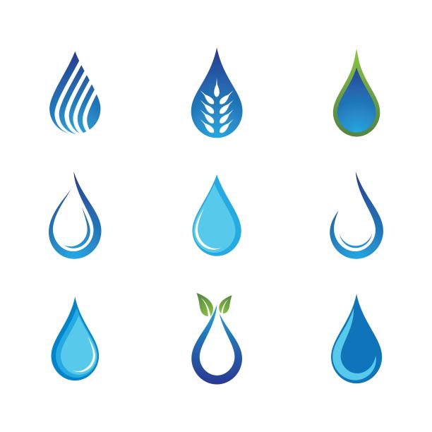 水滴矢量图标图片下载